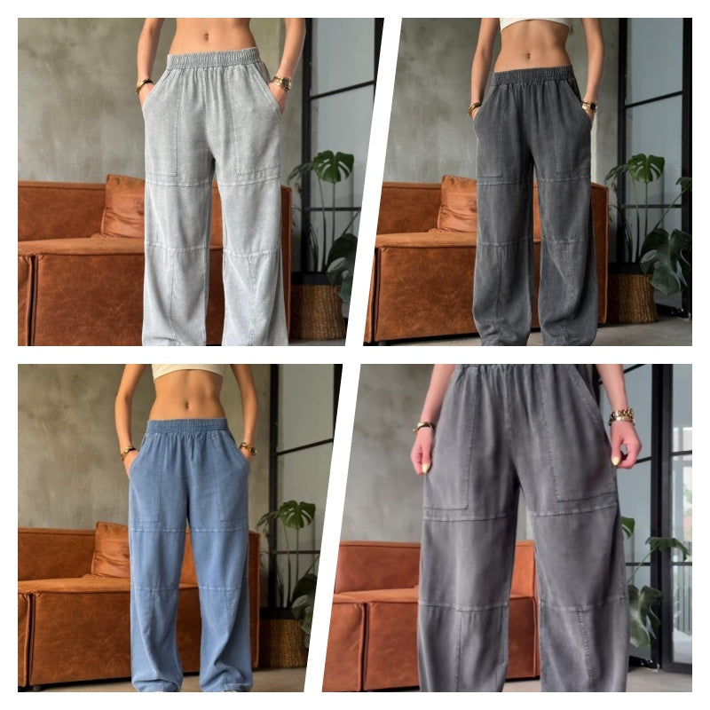 【S-3XL】👖Női laza, rugalmas derékú alkalmi nadrág