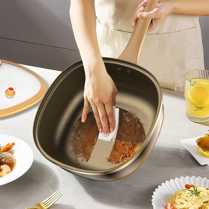 🍳12 hüvelykes titánötvözetből készült tapadásmentes serpenyő (fedéllel)