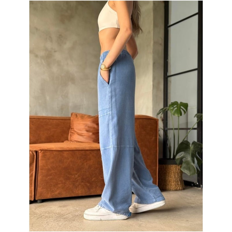 【S-3XL】👖Női laza, rugalmas derékú alkalmi nadrág