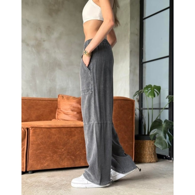 【S-3XL】👖Női laza, rugalmas derékú alkalmi nadrág