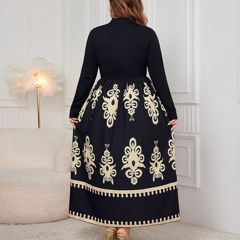 【XL-4XL】💃Női hosszú ujjú, magas derekú ruha